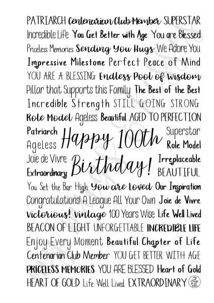 100th Birthday Spiral Notebook