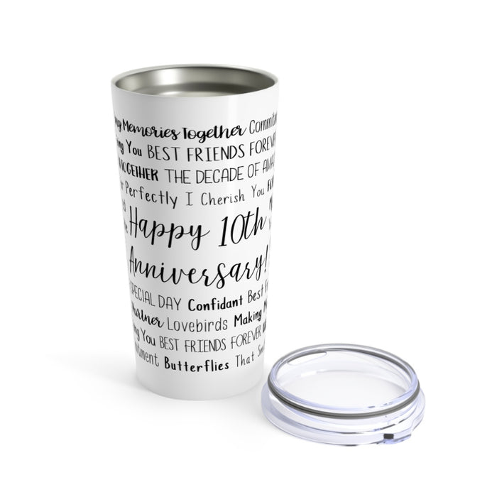 10th Anniversary Tumbler