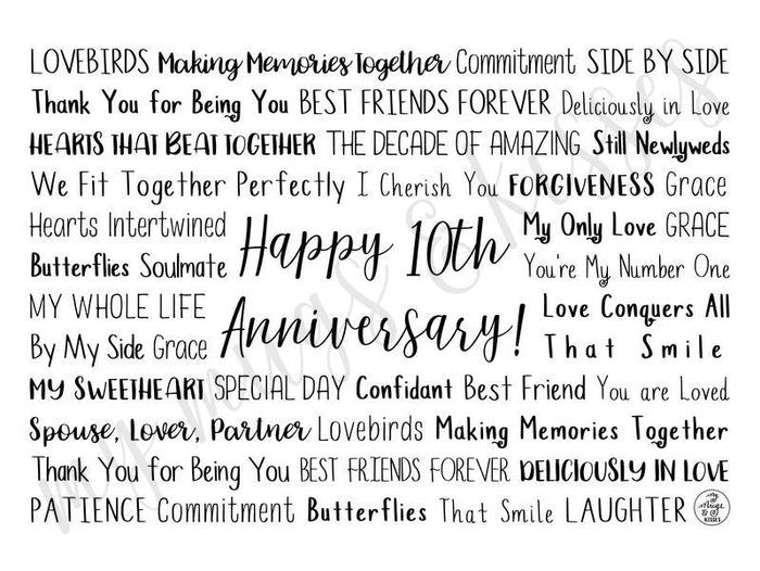 10th Anniversary Tumbler