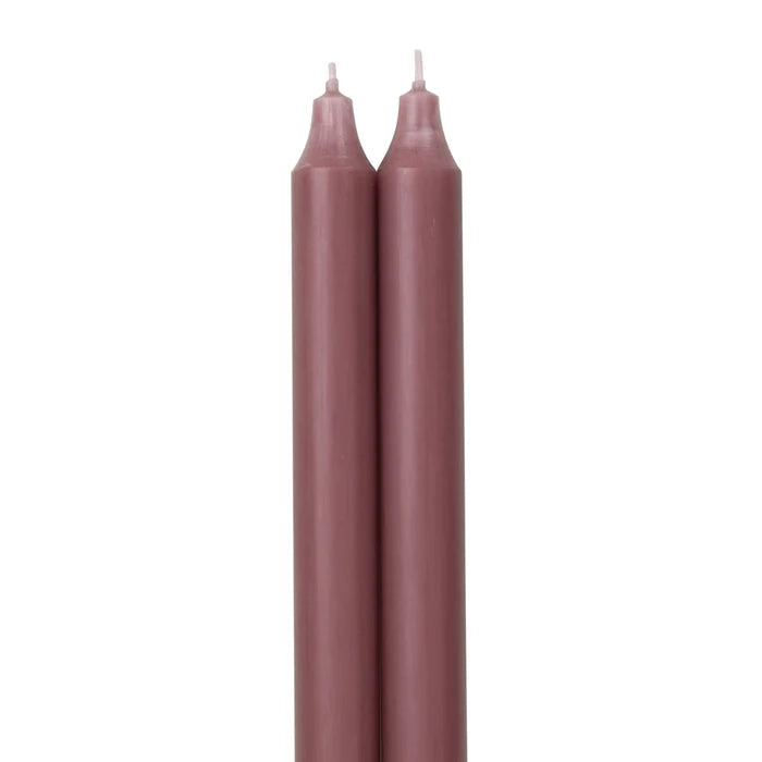 12" Taper Candles Set of 2 | Rosewood