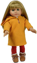 18In Doll Yellow Hoodie W/Boots