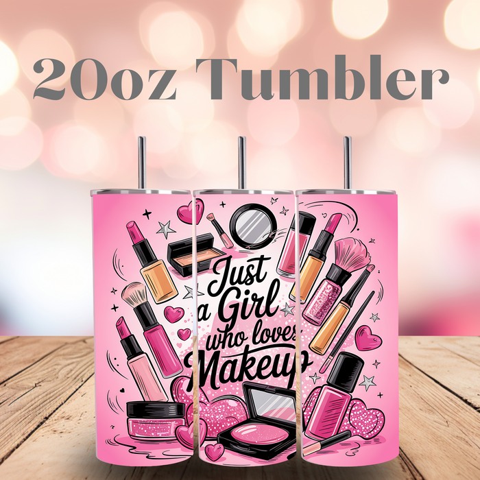 20oz Makeup Lover Stainless Steel Tumbler