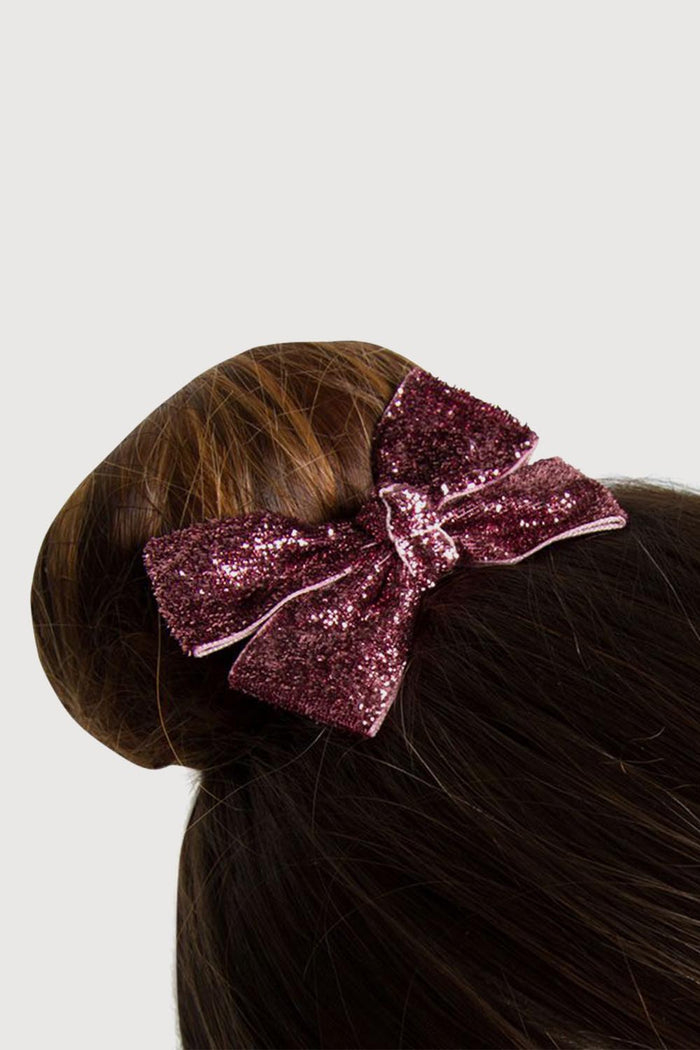 30094 - Glittered Ribbon Hair Bow