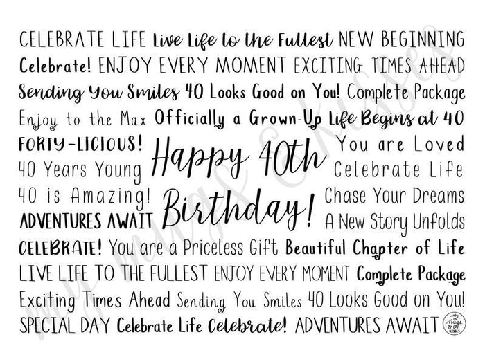 40th Birthday Tumbler