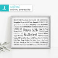 50th Birthday Digital Download