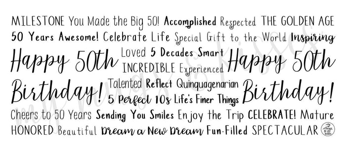 50th Birthday Mug