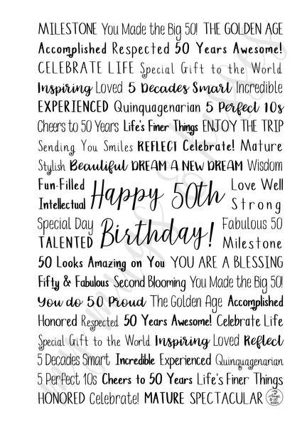 50th Birthday Spiral Notebook