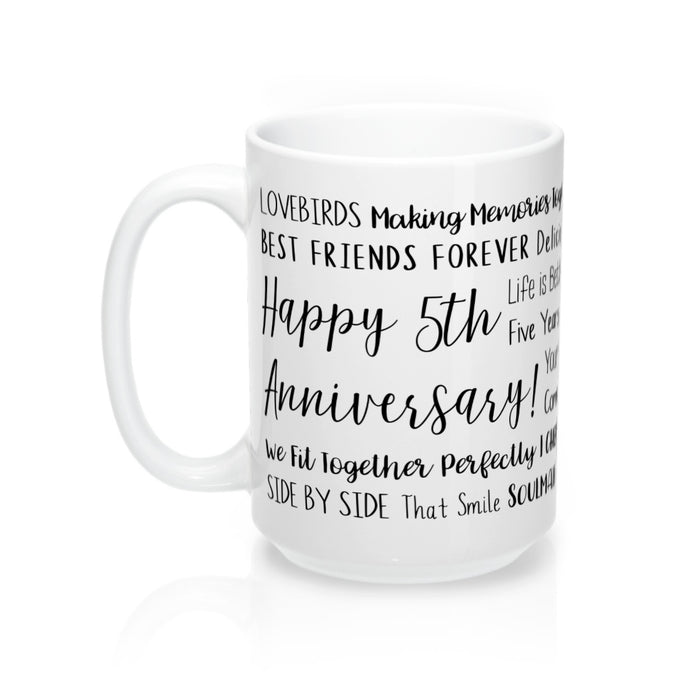 5th Anniversary Mug