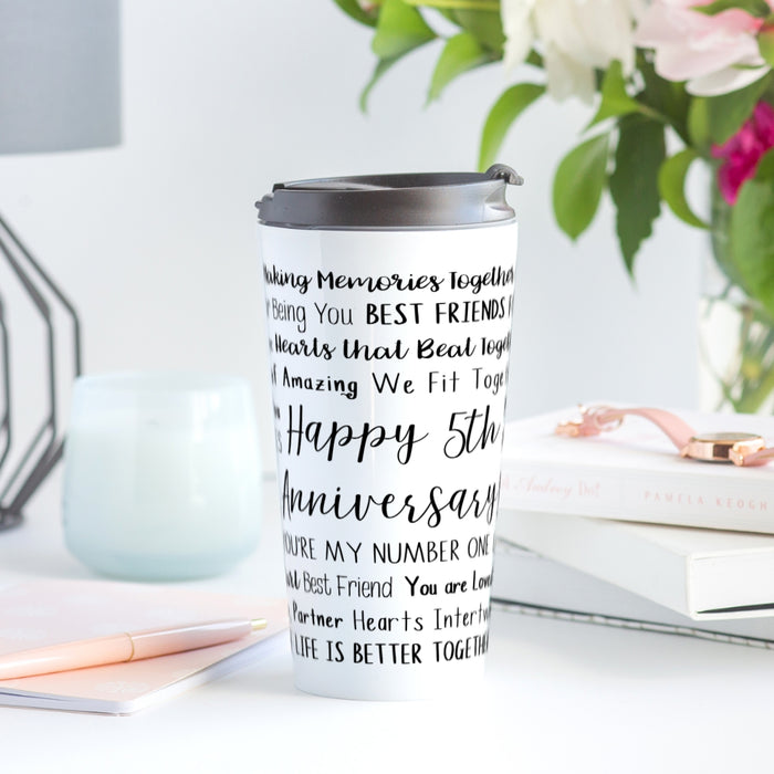 5th Anniversary Travel Mug