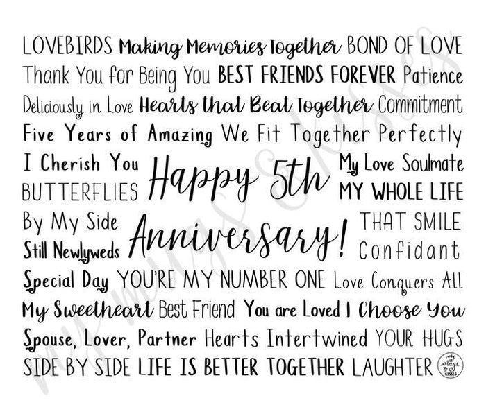 5th Anniversary Travel Mug