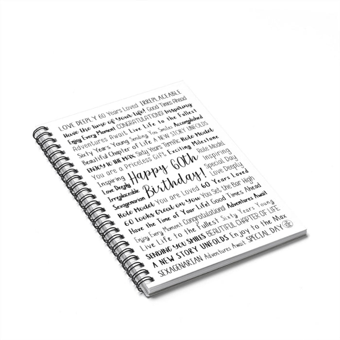 60th Birthday Spiral Notebook