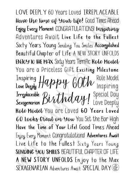 60th Birthday Spiral Notebook