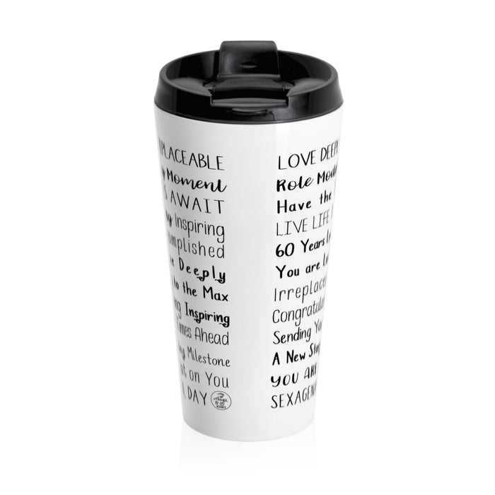 60th Birthday Travel Mug