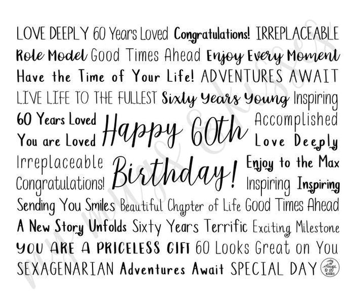 60th Birthday Travel Mug