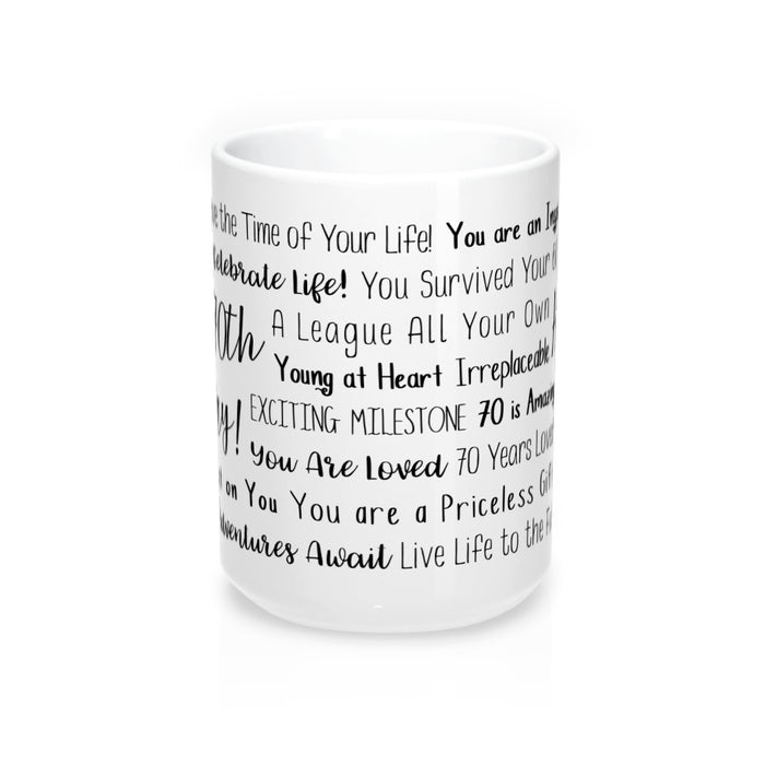 70th Birthday Mug