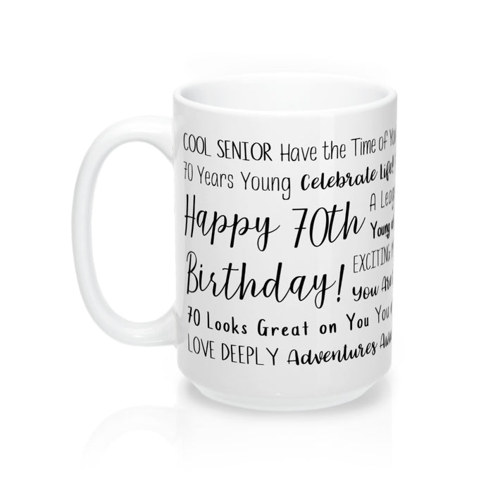 70th Birthday Mug