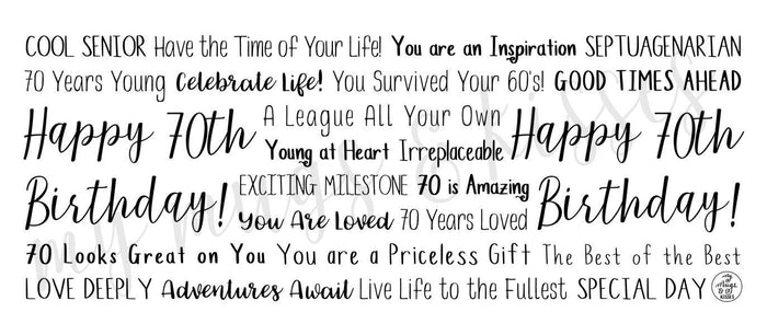 70th Birthday Mug