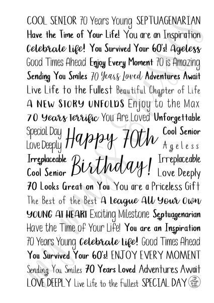 70th Birthday Spiral Notebook