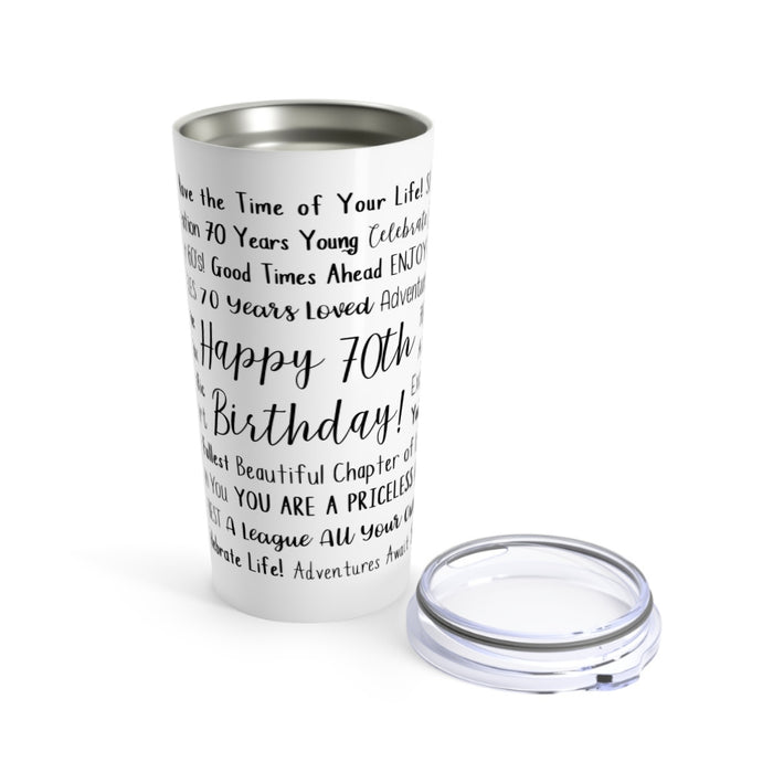 70th Birthday Tumbler