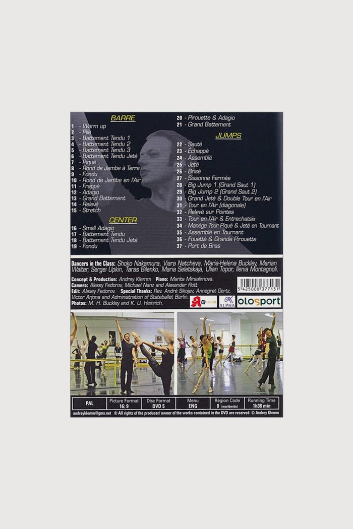 71090 - DVD Master Class With Andrey Klemm
