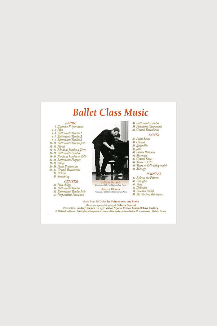 720000 - CD Ballet Class Music With Andrey Klemm