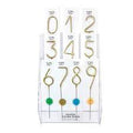 8" Golden Number 3 Sparkler