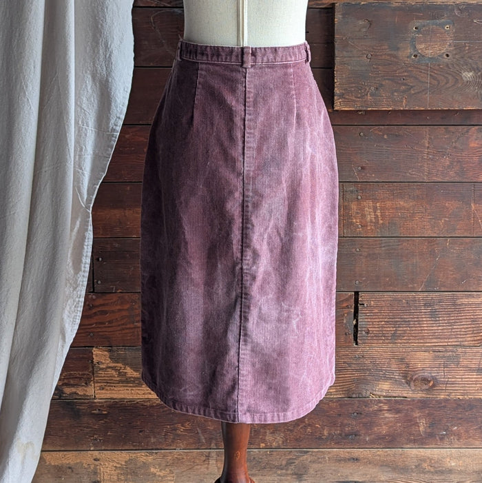 80s/90s Vintage Mauve Corduroy Skirt