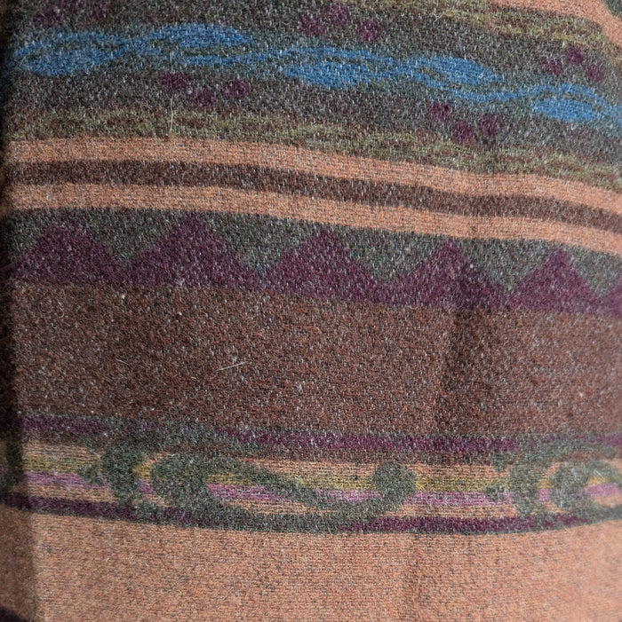 80s/90s Vintage Wool Blend Wrap Skirt