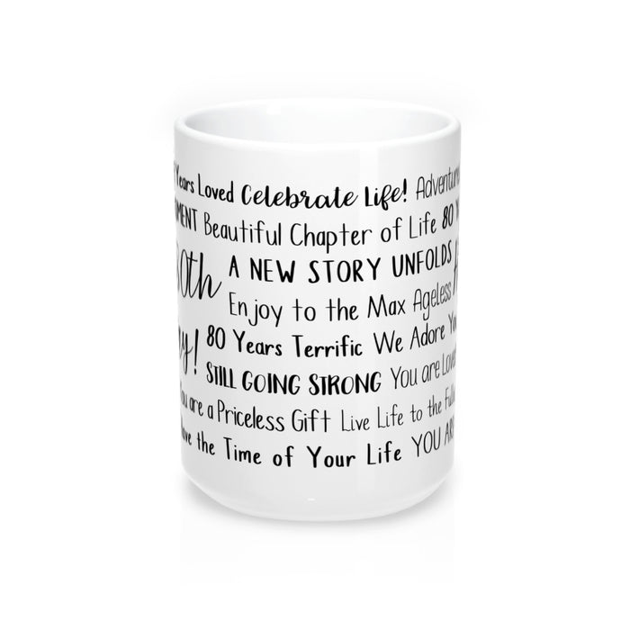 80th Birthday Mug
