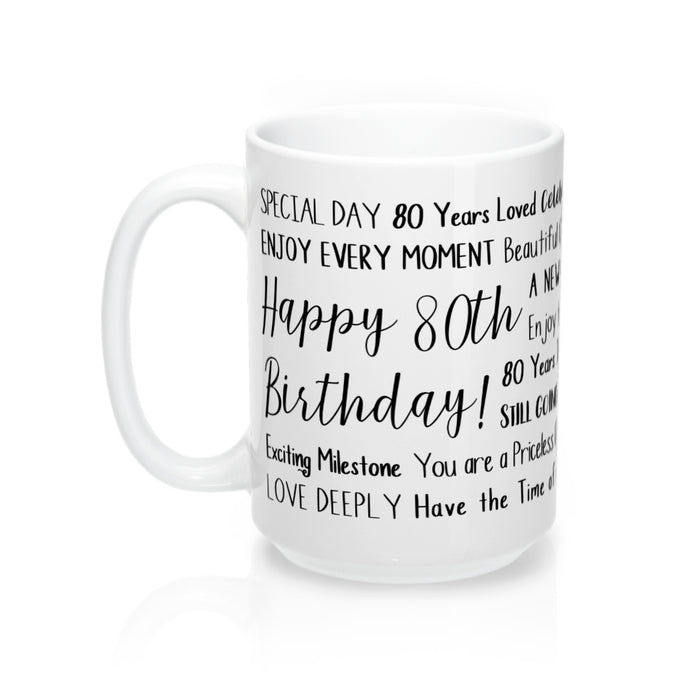80th Birthday Mug