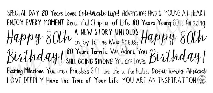 80th Birthday Mug