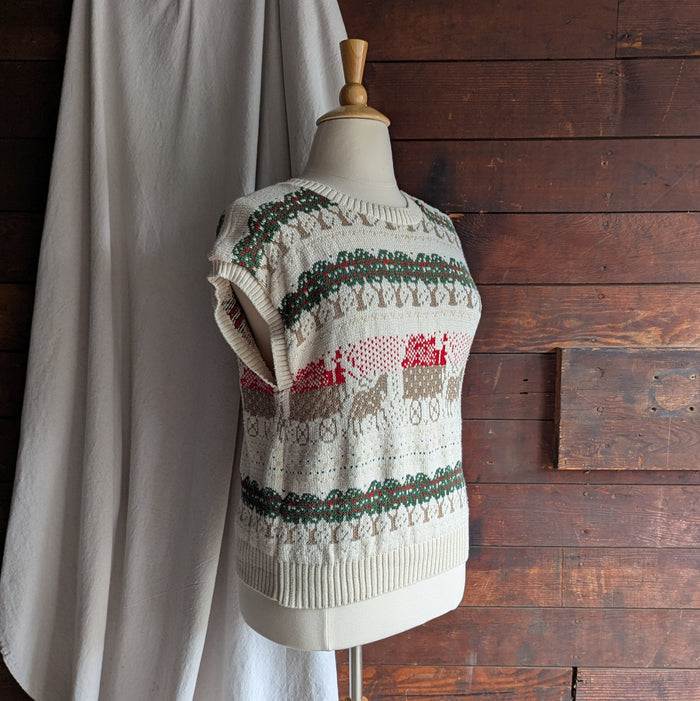 90s Vintage Apple Orchard Sweater Vest