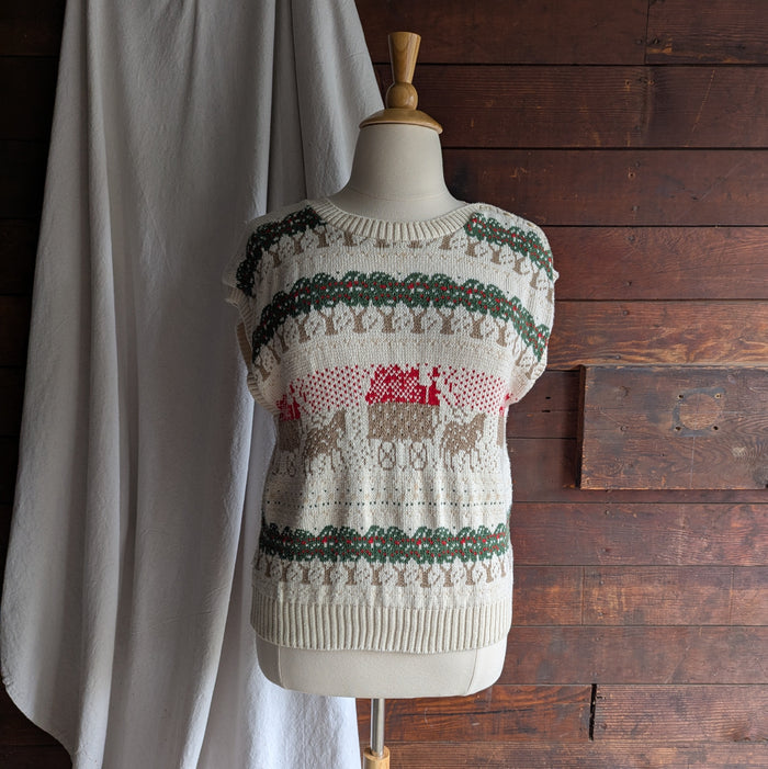 90s Vintage Apple Orchard Sweater Vest