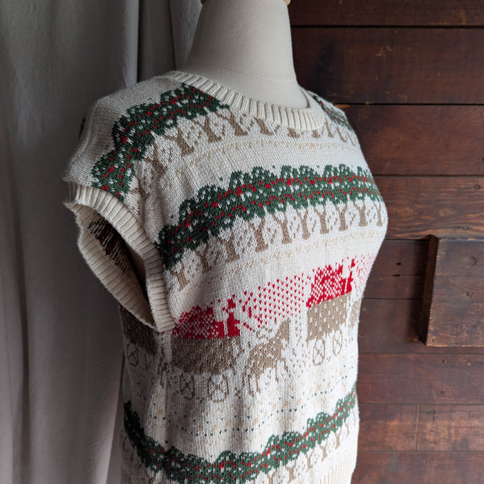 90s Vintage Apple Orchard Sweater Vest