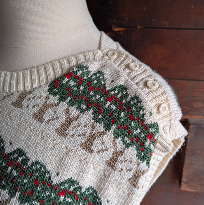 90s Vintage Apple Orchard Sweater Vest