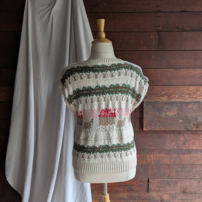 90s Vintage Apple Orchard Sweater Vest