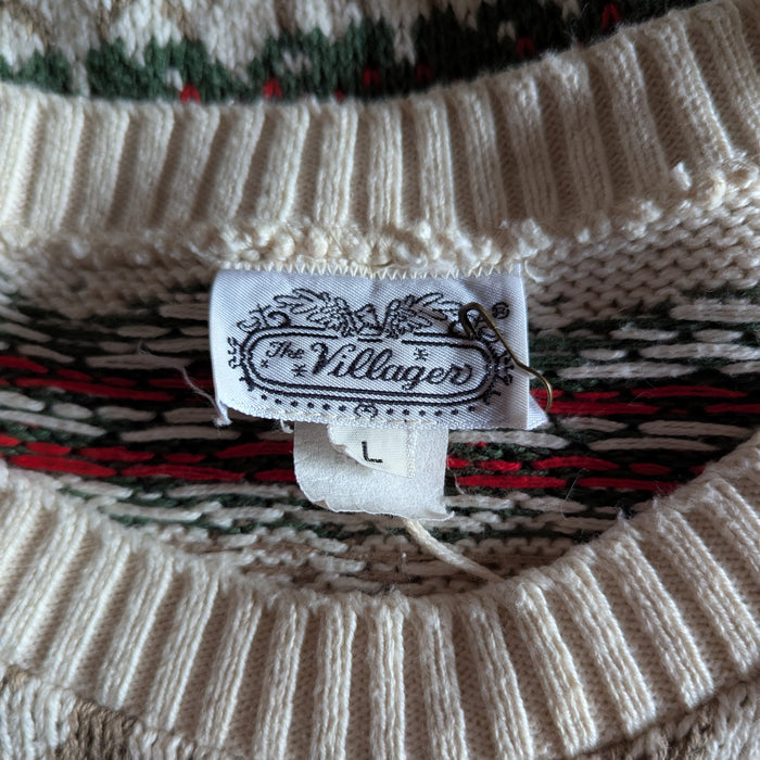 90s Vintage Apple Orchard Sweater Vest