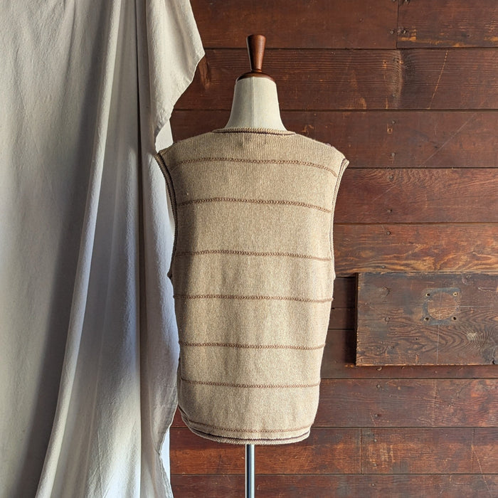 90s Vintage Cotton Embroidered Sweater Vest