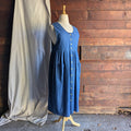 90s Vintage Denim Pinafore Dress