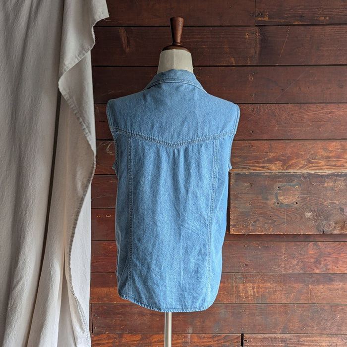 90s Vintage Denim Sleeveless Top