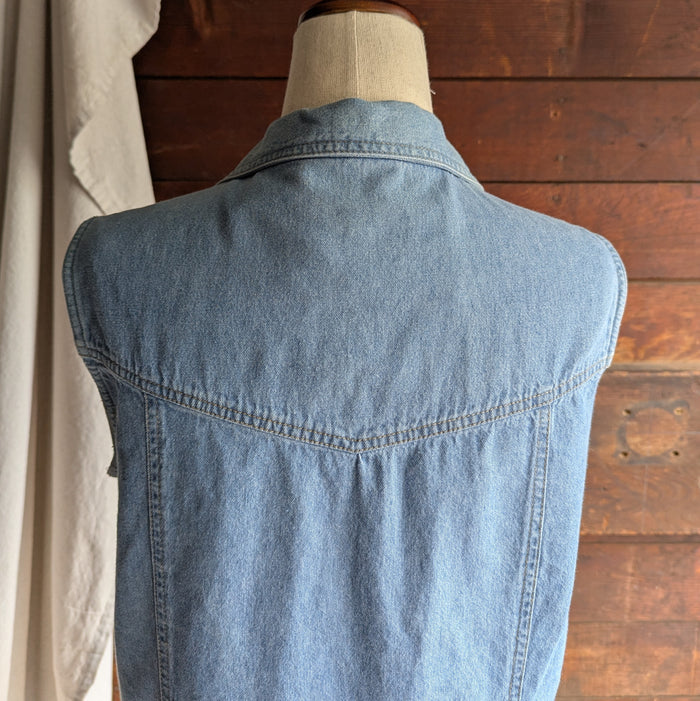 90s Vintage Denim Sleeveless Top