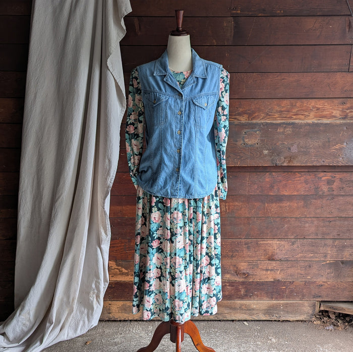90s Vintage Denim Sleeveless Top