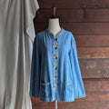 90s Vintage Embroidered Denim Jacket