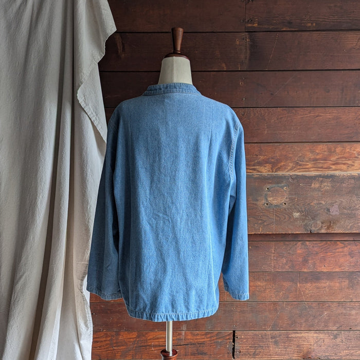 90s Vintage Embroidered Denim Jacket