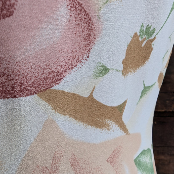 90s Vintage Flared Floral Dress