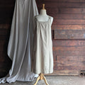 90s Vintage Khaki Twill Overall Dress
