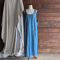 90s Vintage Maxi Denim Pinafore Dress