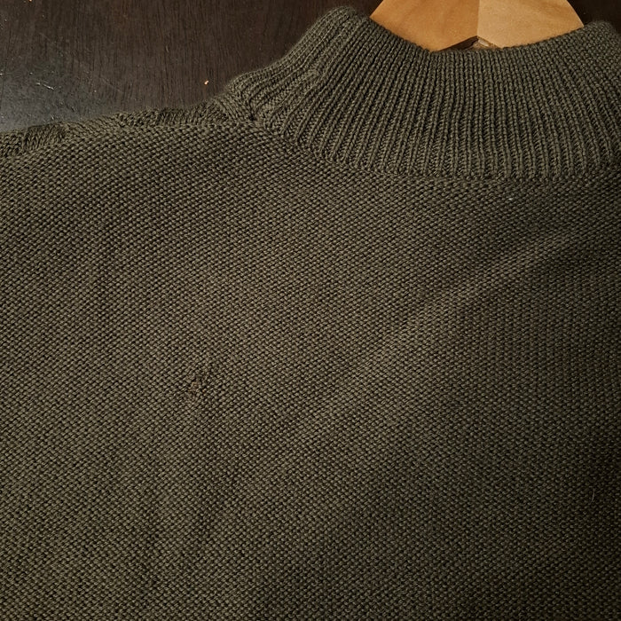 90s Vintage Olive Green Wool Blend Sweater