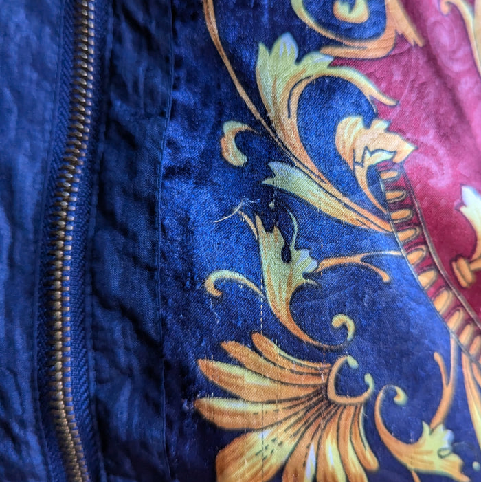 90s Vintage Ornate Filigree Satin Windbreaker