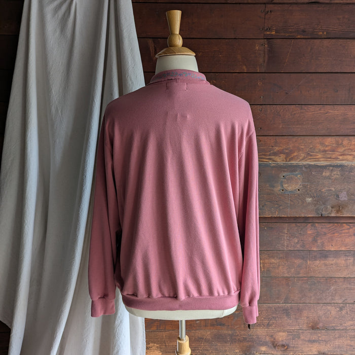 90s Vintage Plus Size Pink Embroidered Sweatshirt